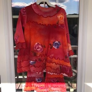 Indygo Artwear Handpainted Girls 3T Dress Set